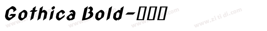 Gothica Bold字体转换
